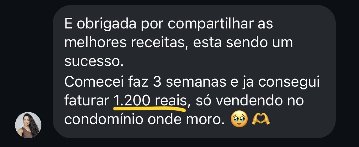 1200 em 3 semanas