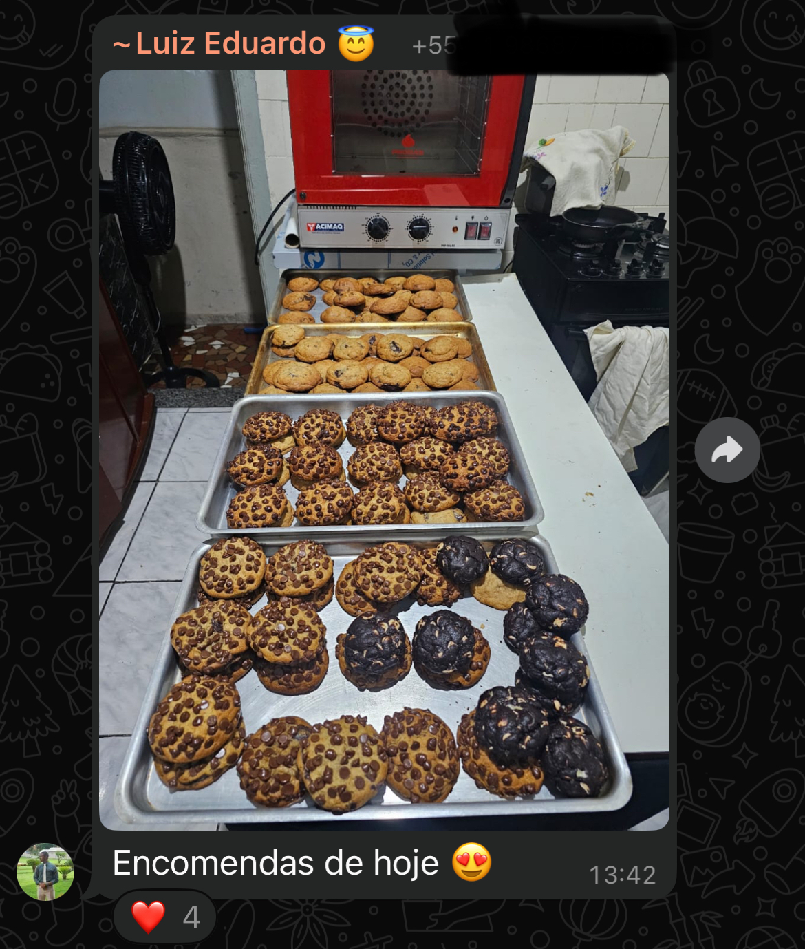 Encomendas de hoje